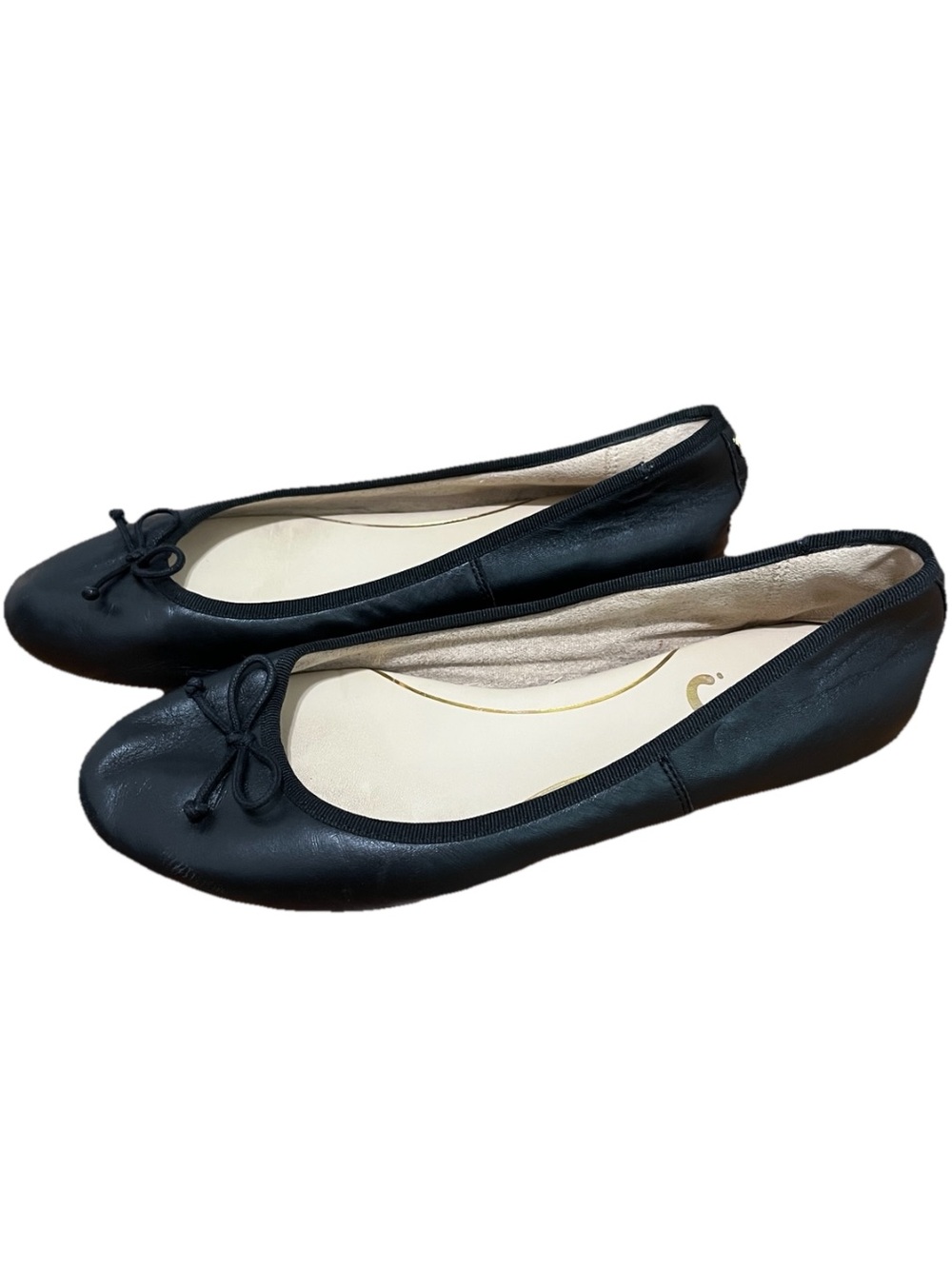 Circus by Sam Edelman Women’s Black Leather Ballet Flats Size 8.5